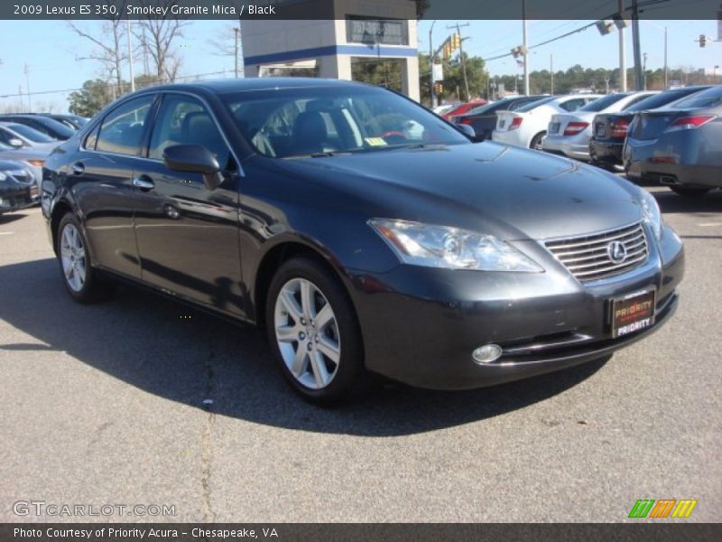Smokey Granite Mica / Black 2009 Lexus ES 350