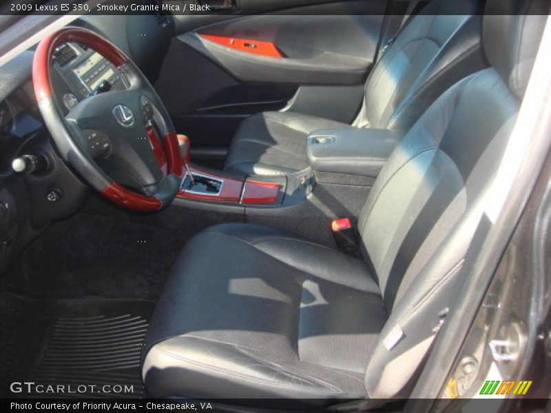 Smokey Granite Mica / Black 2009 Lexus ES 350