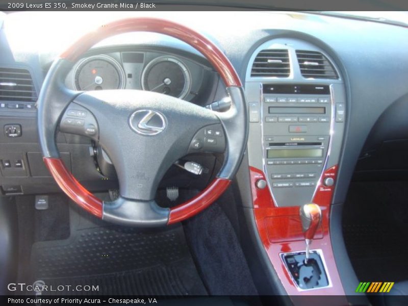 Smokey Granite Mica / Black 2009 Lexus ES 350