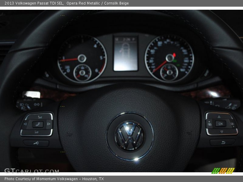 Opera Red Metallic / Cornsilk Beige 2013 Volkswagen Passat TDI SEL