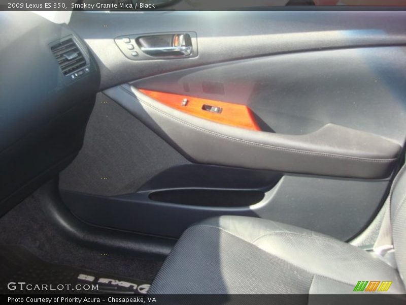 Smokey Granite Mica / Black 2009 Lexus ES 350