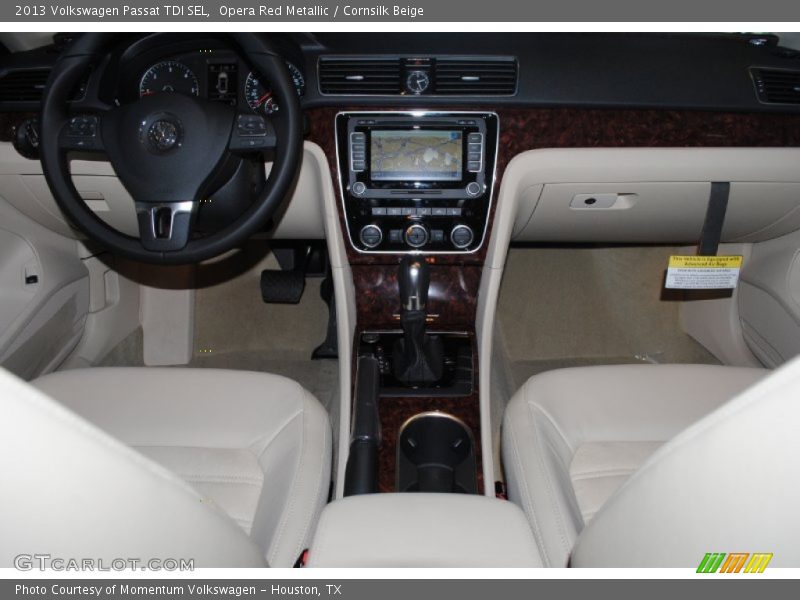 Opera Red Metallic / Cornsilk Beige 2013 Volkswagen Passat TDI SEL