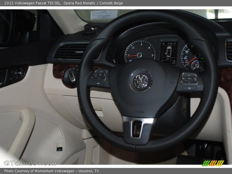 Opera Red Metallic / Cornsilk Beige 2013 Volkswagen Passat TDI SEL