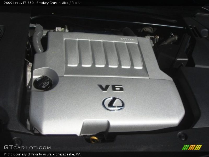 Smokey Granite Mica / Black 2009 Lexus ES 350