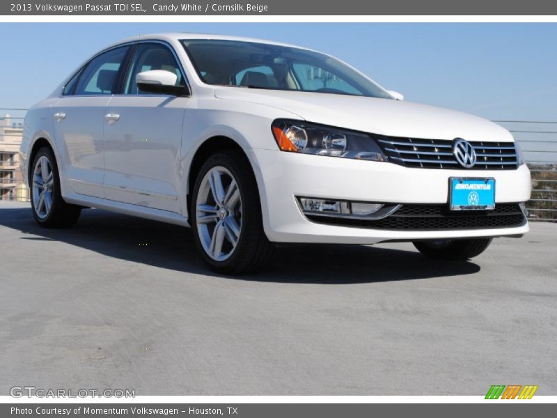 Candy White / Cornsilk Beige 2013 Volkswagen Passat TDI SEL
