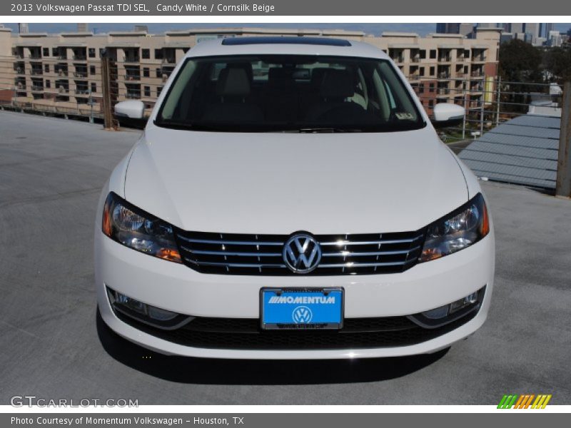 Candy White / Cornsilk Beige 2013 Volkswagen Passat TDI SEL