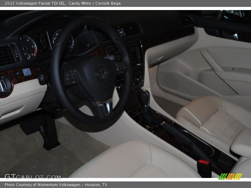 Candy White / Cornsilk Beige 2013 Volkswagen Passat TDI SEL