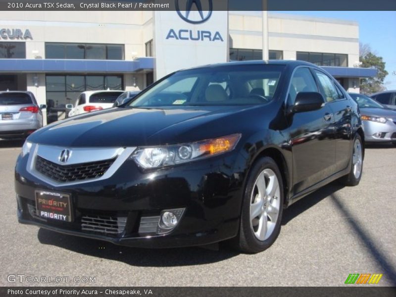 Crystal Black Pearl / Parchment 2010 Acura TSX Sedan