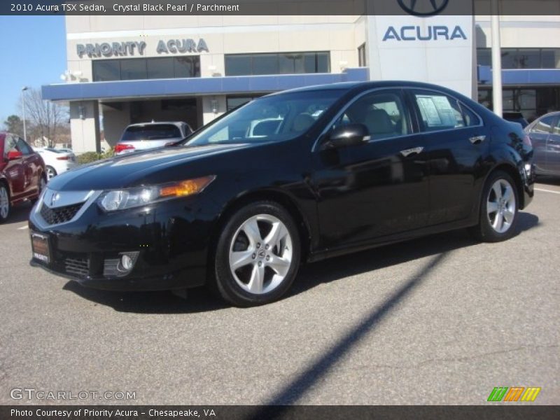 Crystal Black Pearl / Parchment 2010 Acura TSX Sedan