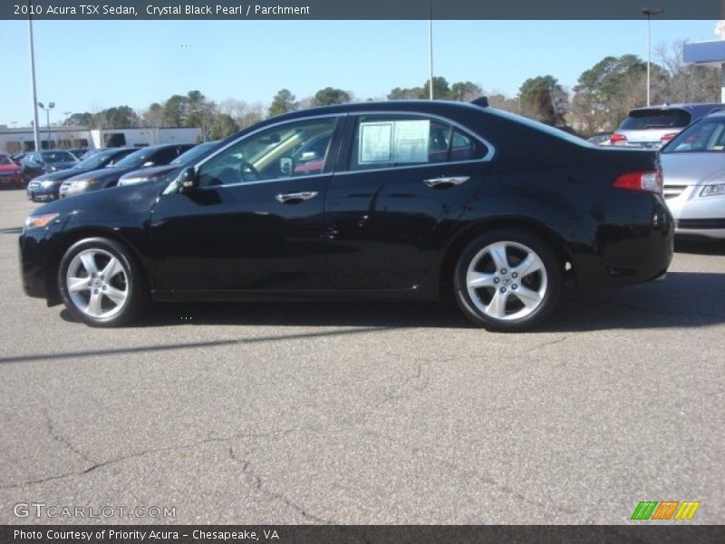 Crystal Black Pearl / Parchment 2010 Acura TSX Sedan