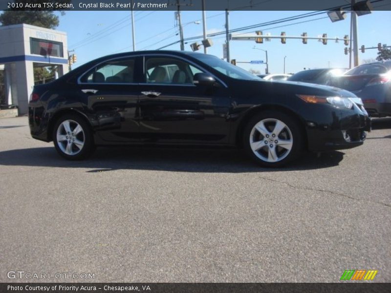 Crystal Black Pearl / Parchment 2010 Acura TSX Sedan