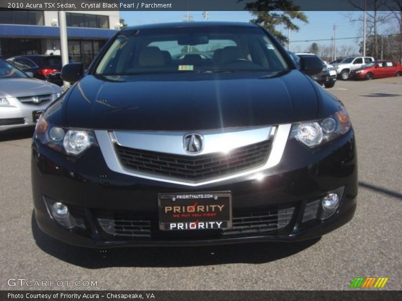 Crystal Black Pearl / Parchment 2010 Acura TSX Sedan