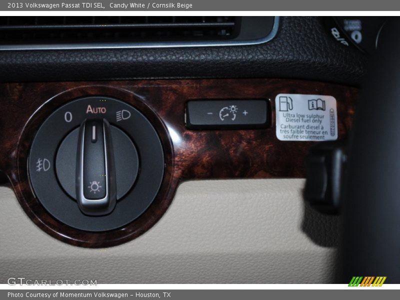 Candy White / Cornsilk Beige 2013 Volkswagen Passat TDI SEL