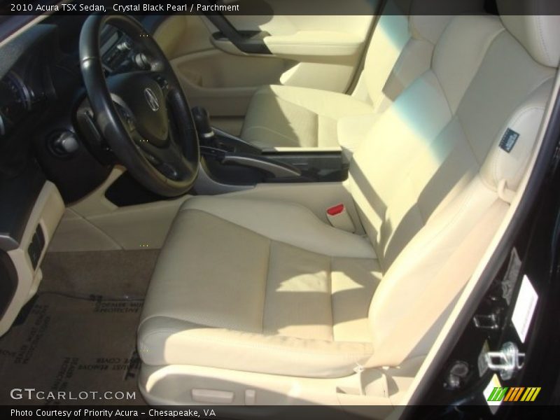Crystal Black Pearl / Parchment 2010 Acura TSX Sedan