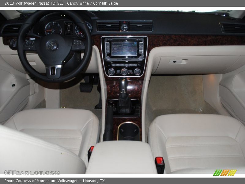 Candy White / Cornsilk Beige 2013 Volkswagen Passat TDI SEL