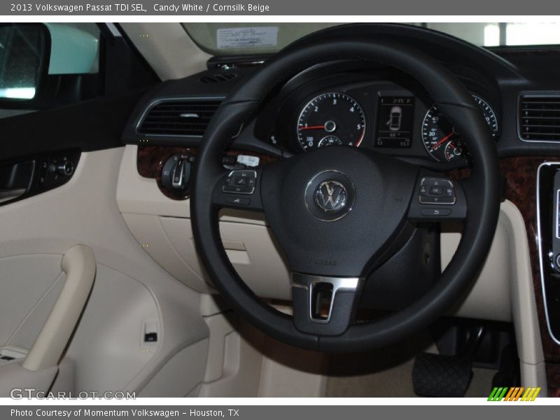 Candy White / Cornsilk Beige 2013 Volkswagen Passat TDI SEL