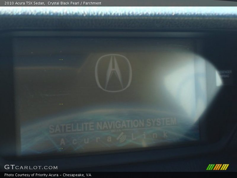 Crystal Black Pearl / Parchment 2010 Acura TSX Sedan