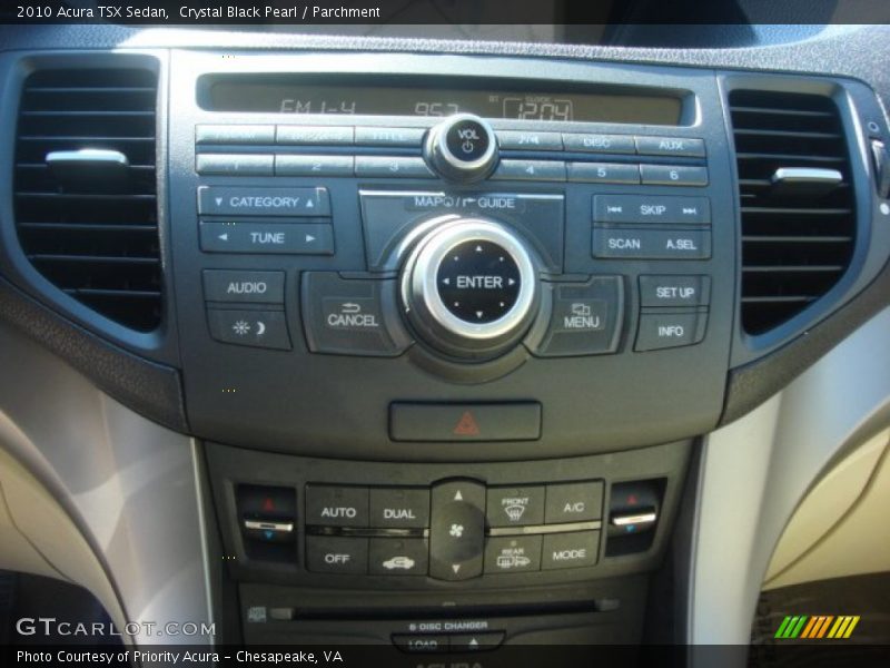 Crystal Black Pearl / Parchment 2010 Acura TSX Sedan