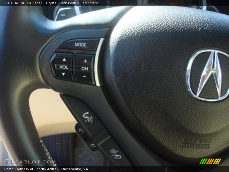 Crystal Black Pearl / Parchment 2010 Acura TSX Sedan