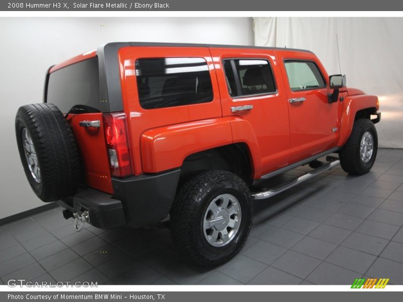 Solar Flare Metallic / Ebony Black 2008 Hummer H3 X
