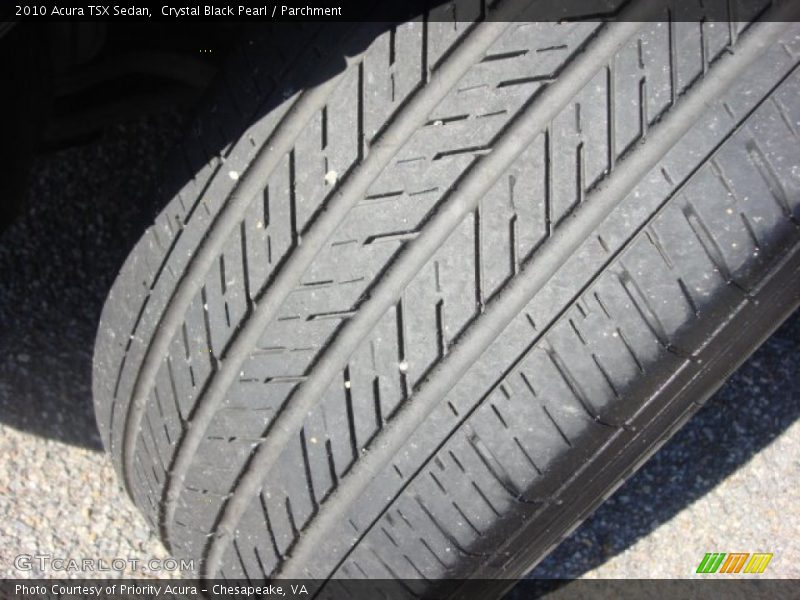 Crystal Black Pearl / Parchment 2010 Acura TSX Sedan