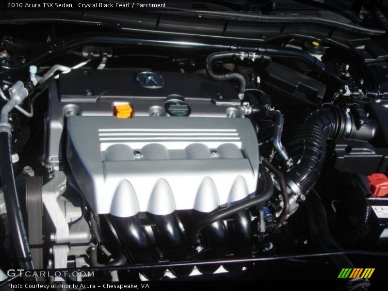 Crystal Black Pearl / Parchment 2010 Acura TSX Sedan