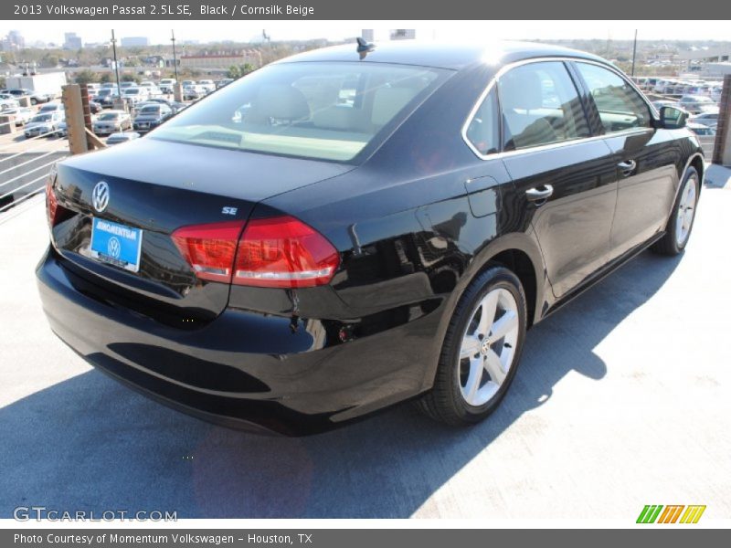 Black / Cornsilk Beige 2013 Volkswagen Passat 2.5L SE