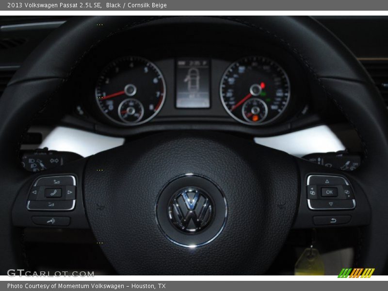 Black / Cornsilk Beige 2013 Volkswagen Passat 2.5L SE