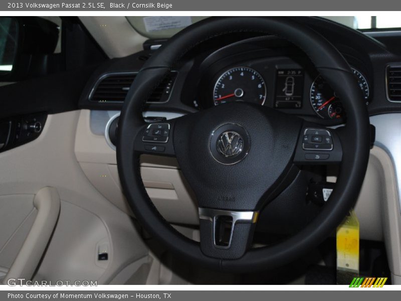 Black / Cornsilk Beige 2013 Volkswagen Passat 2.5L SE