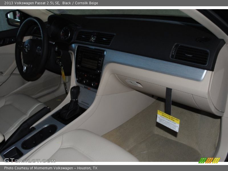 Black / Cornsilk Beige 2013 Volkswagen Passat 2.5L SE
