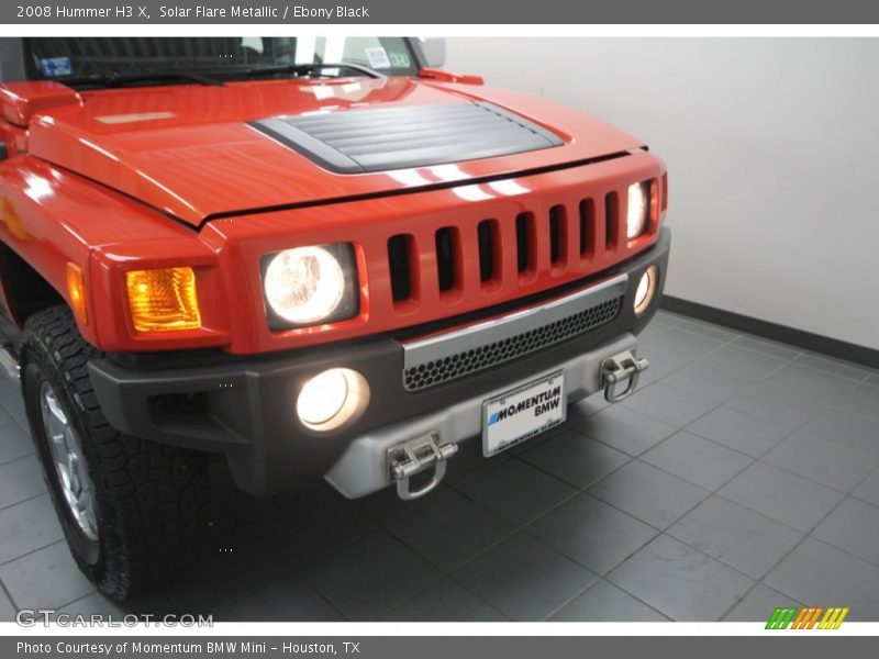 Solar Flare Metallic / Ebony Black 2008 Hummer H3 X