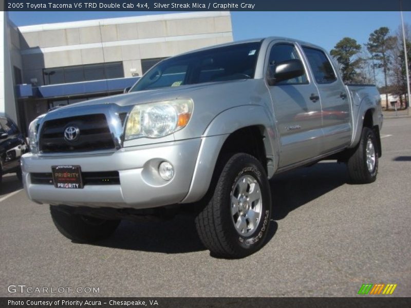 Silver Streak Mica / Graphite Gray 2005 Toyota Tacoma V6 TRD Double Cab 4x4