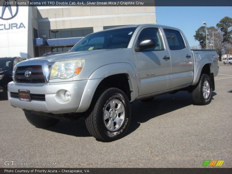 Silver Streak Mica / Graphite Gray 2005 Toyota Tacoma V6 TRD Double Cab 4x4