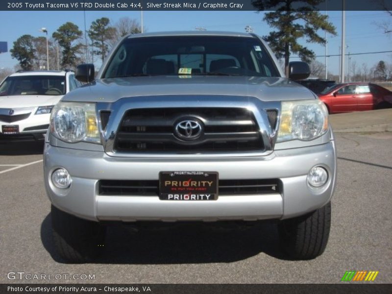 Silver Streak Mica / Graphite Gray 2005 Toyota Tacoma V6 TRD Double Cab 4x4