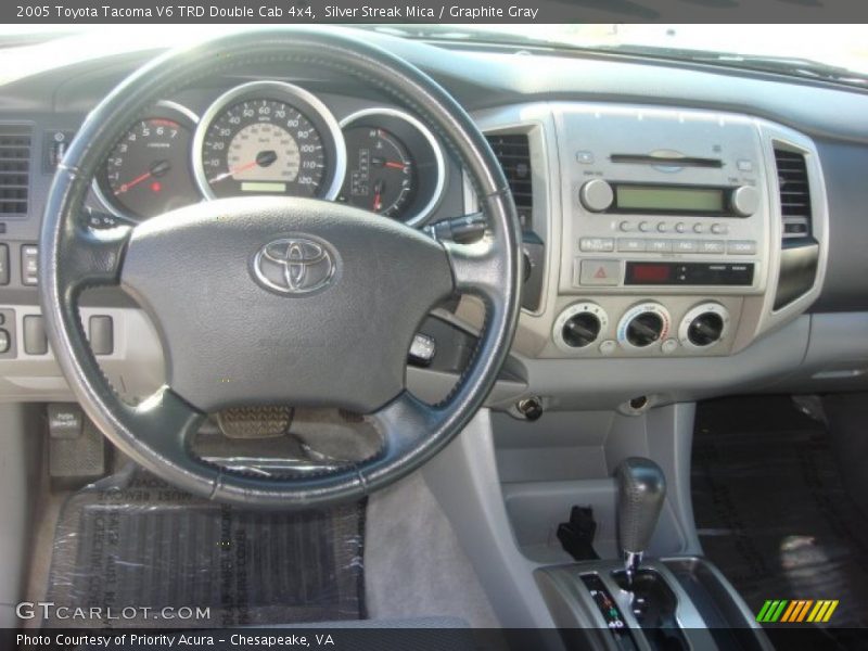 Silver Streak Mica / Graphite Gray 2005 Toyota Tacoma V6 TRD Double Cab 4x4