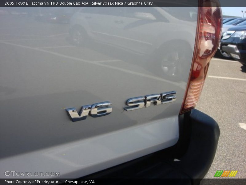 Silver Streak Mica / Graphite Gray 2005 Toyota Tacoma V6 TRD Double Cab 4x4