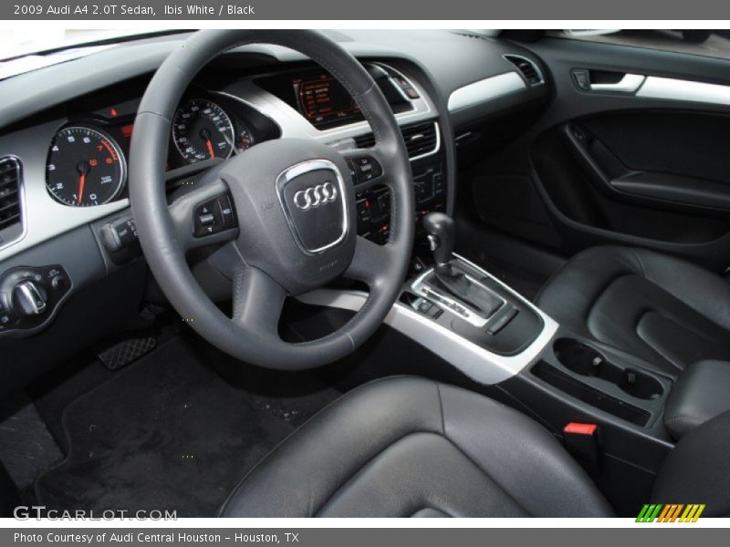 Ibis White / Black 2009 Audi A4 2.0T Sedan