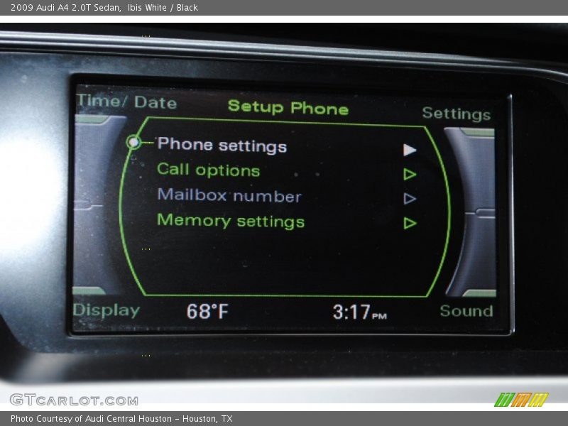 Ibis White / Black 2009 Audi A4 2.0T Sedan