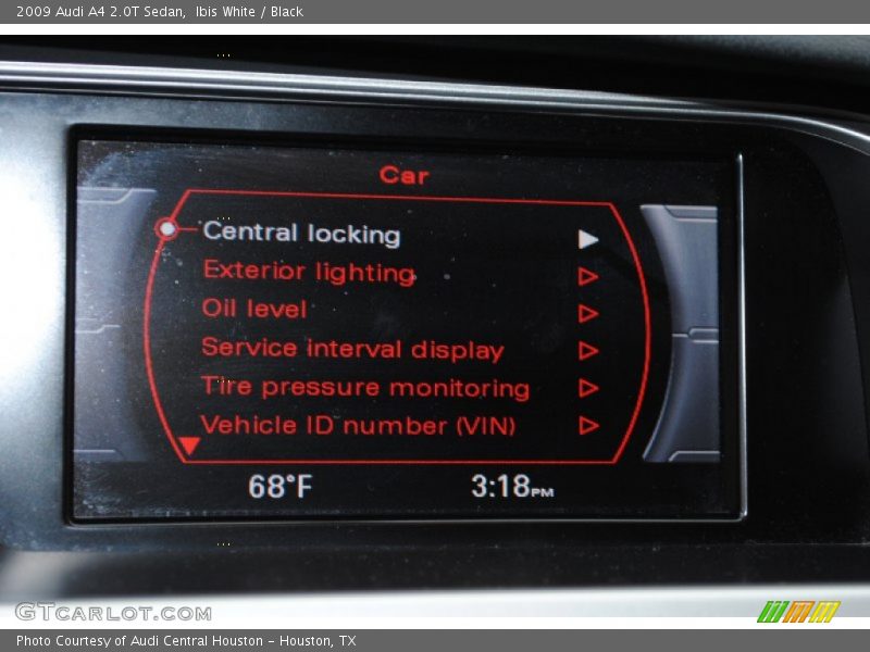 Ibis White / Black 2009 Audi A4 2.0T Sedan