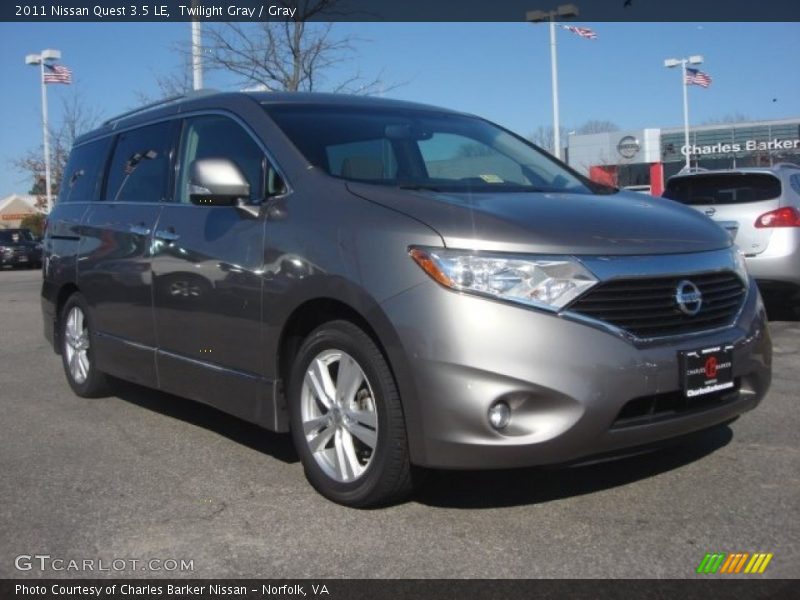 Twilight Gray / Gray 2011 Nissan Quest 3.5 LE