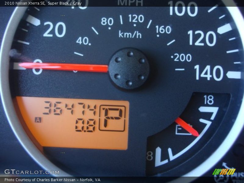 Super Black / Gray 2010 Nissan Xterra SE