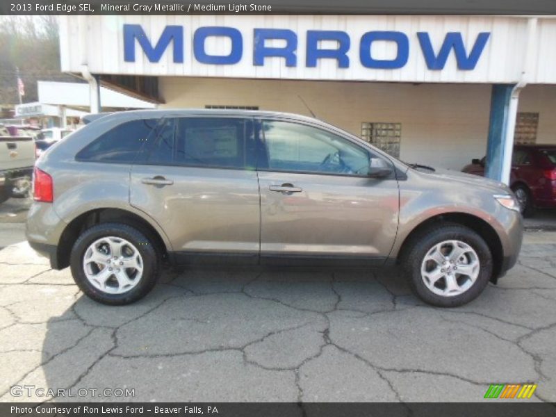 Mineral Gray Metallic / Medium Light Stone 2013 Ford Edge SEL