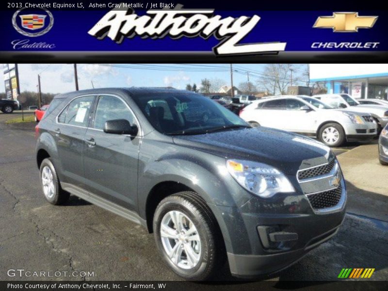 Ashen Gray Metallic / Jet Black 2013 Chevrolet Equinox LS