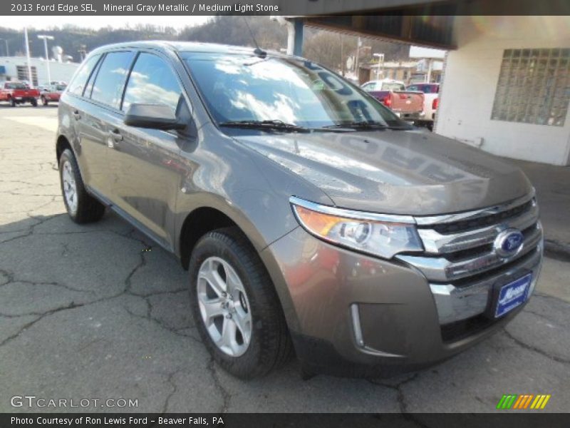 Mineral Gray Metallic / Medium Light Stone 2013 Ford Edge SEL