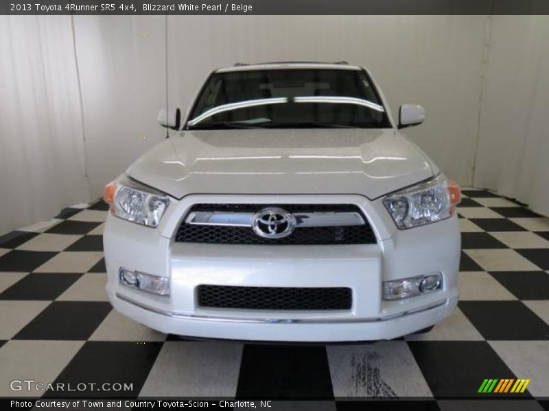 Blizzard White Pearl / Beige 2013 Toyota 4Runner SR5 4x4