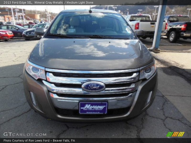 Mineral Gray Metallic / Medium Light Stone 2013 Ford Edge SEL