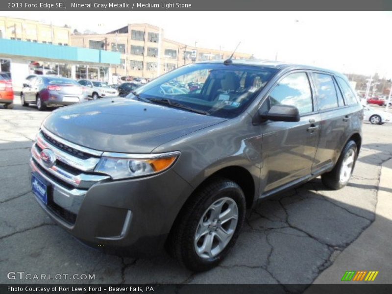 Mineral Gray Metallic / Medium Light Stone 2013 Ford Edge SEL
