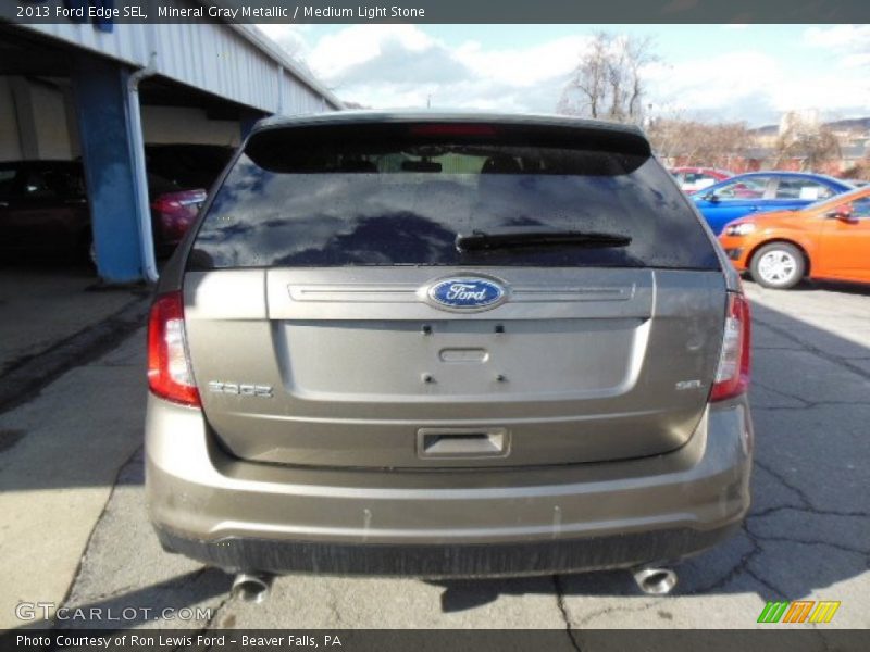 Mineral Gray Metallic / Medium Light Stone 2013 Ford Edge SEL
