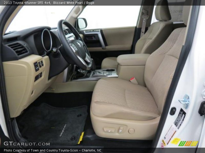 Blizzard White Pearl / Beige 2013 Toyota 4Runner SR5 4x4