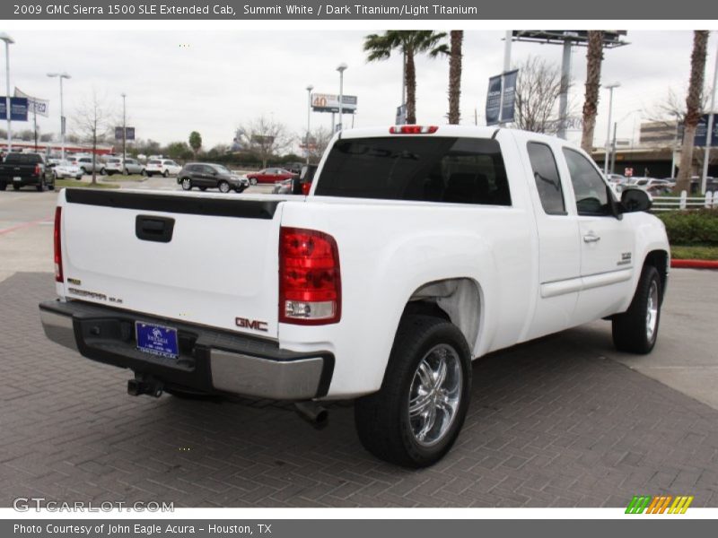 Summit White / Dark Titanium/Light Titanium 2009 GMC Sierra 1500 SLE Extended Cab